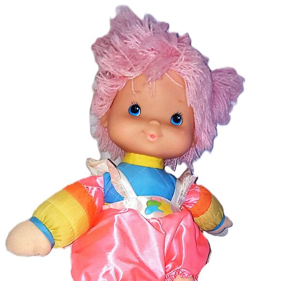 14" Vintage 1983 Rainbow Bright "Tickled Pink" Baby Doll Stuffy Hallmark #3 - Picture 5 of 13